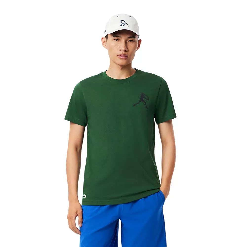 Pacco T-Shirt + Cappellino Lacoste Tennis x Novak Djokovic Grigio M&eacute;lange / Bianco
