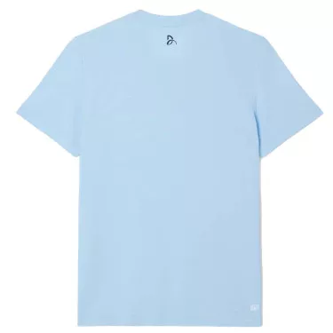 T-shirt Lacoste Tennis Novak Djokovic Ultra Dry Stampata Nero