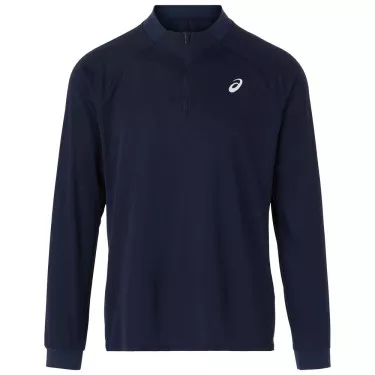 T-shirt a maniche lunghe Asics Court LS Zip bianca