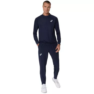 T-shirt a maniche lunghe Asics Court LS Zip bianca