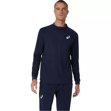 T-shirt a maniche lunghe Asics Court LS Zip bianca