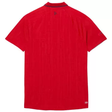 Polo Lacoste Tennis Novak Djokovic On Court Rosso