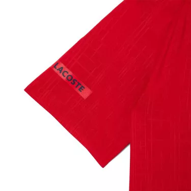 Polo Lacoste Tennis Novak Djokovic On Court Rosso