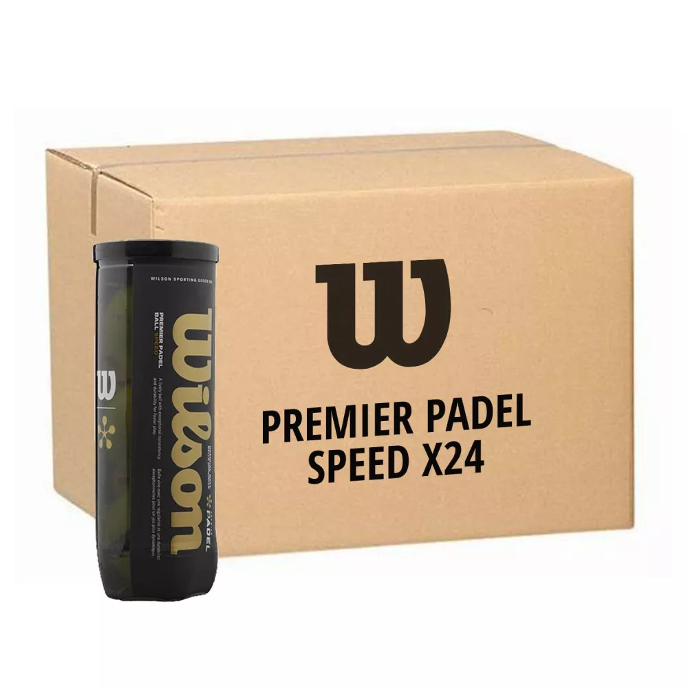 Cartone 24 tubi da 3 palline Wilson Premier Padel Speed