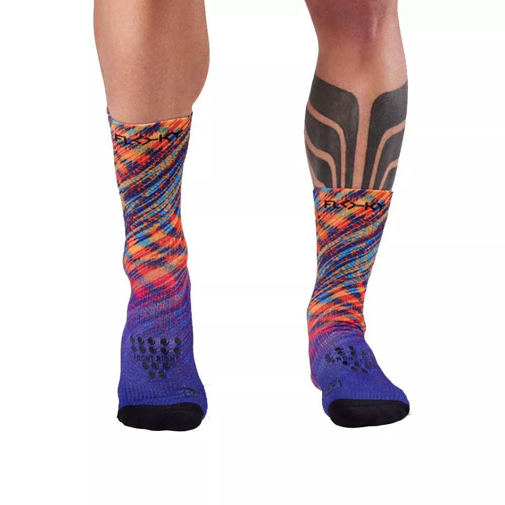 Calzini a compressione Floky S-MASH 3D FANTASY Bali Blu