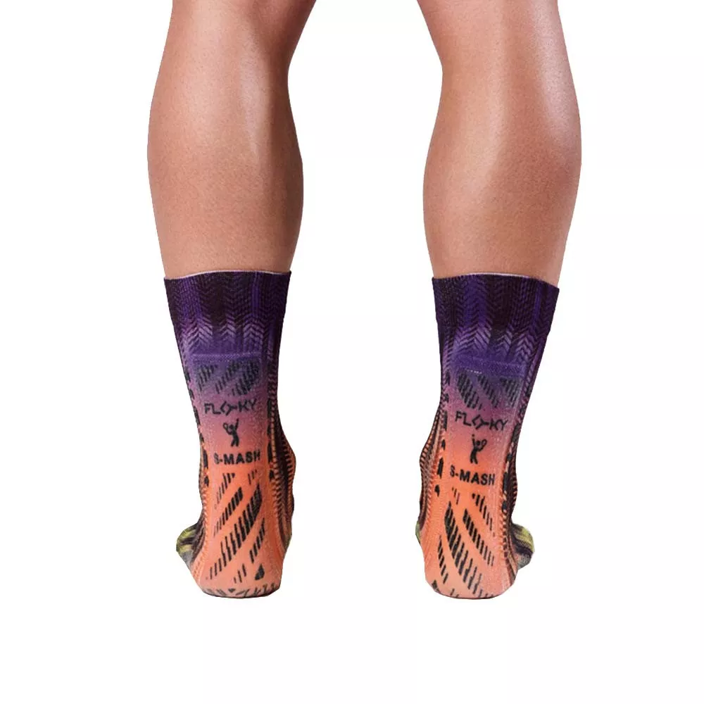Calzini a compressione Floky S-MASH 3D FANTASY Rio Blu / Arancio