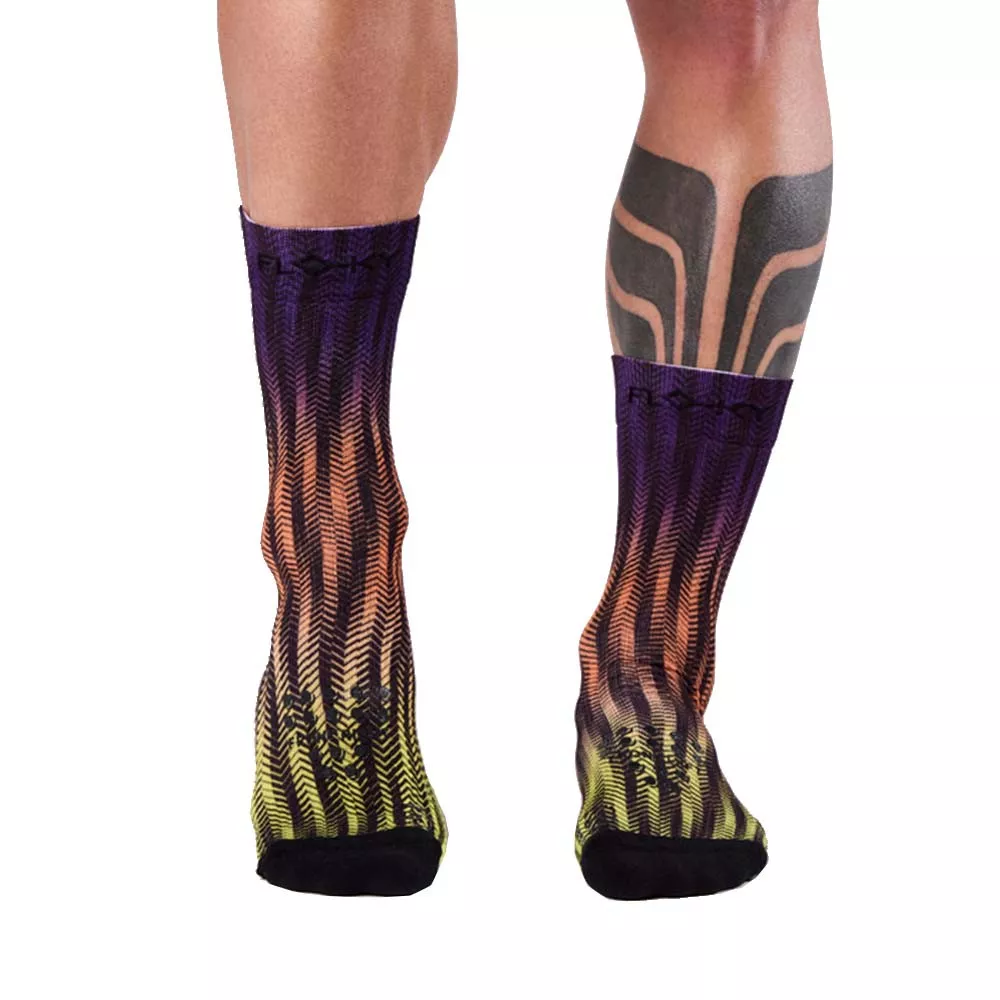 Calzini a compressione Floky S-MASH 3D FANTASY Rio Blu / Arancio