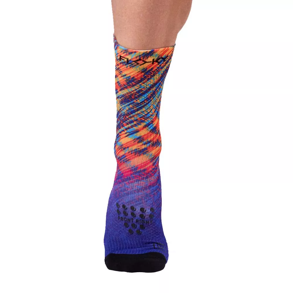 Calzini a compressione Floky S-MASH 3D FANTASY Rio Blu / Arancio