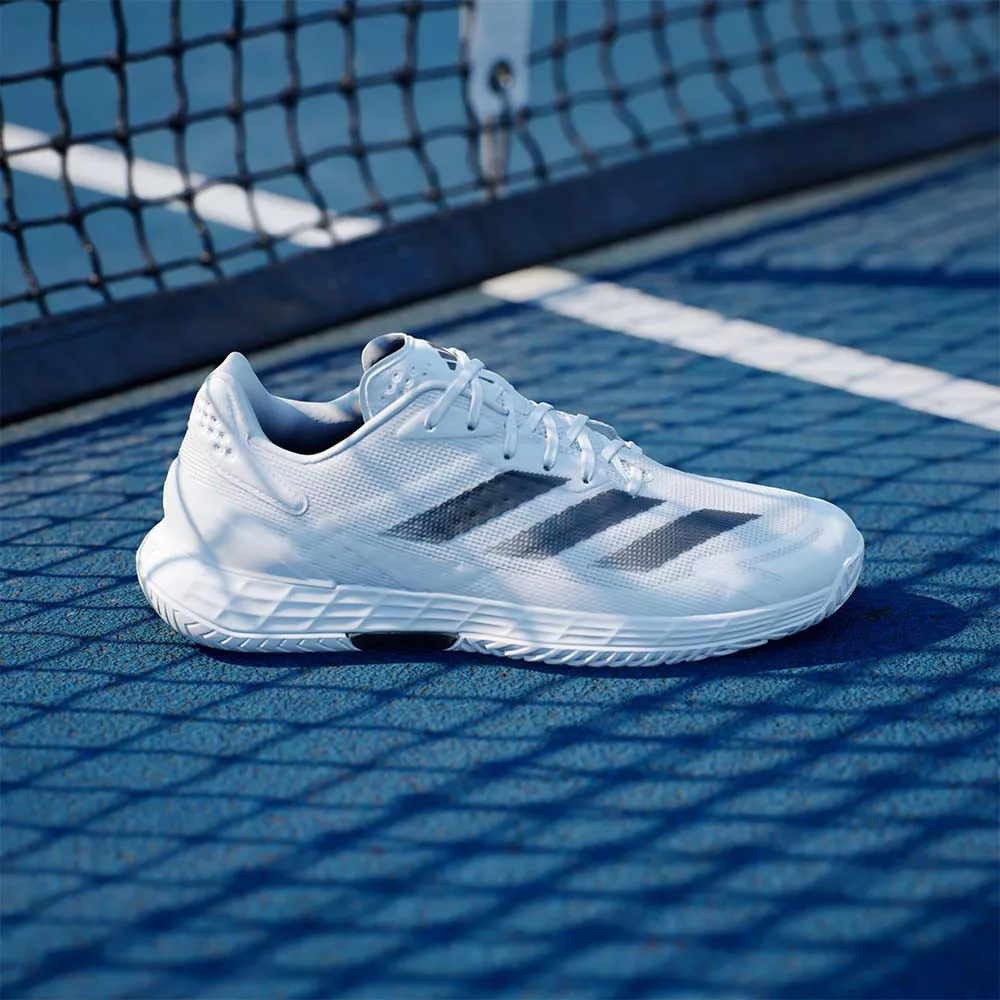 Scarpe Adidas Defiant Speed 2 Terra Battuta Bianco / Giallo