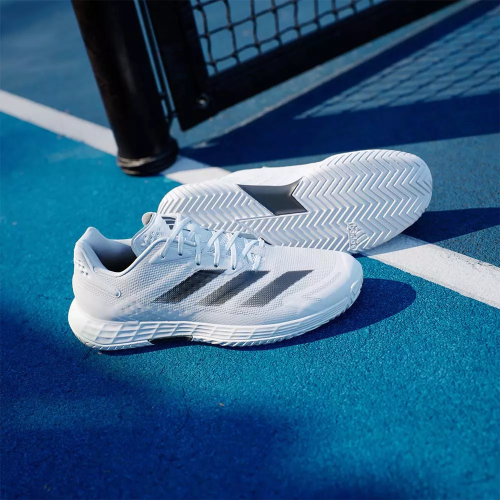 Scarpe Adidas Defiant Speed 2 Terra Battuta Bianco / Giallo
