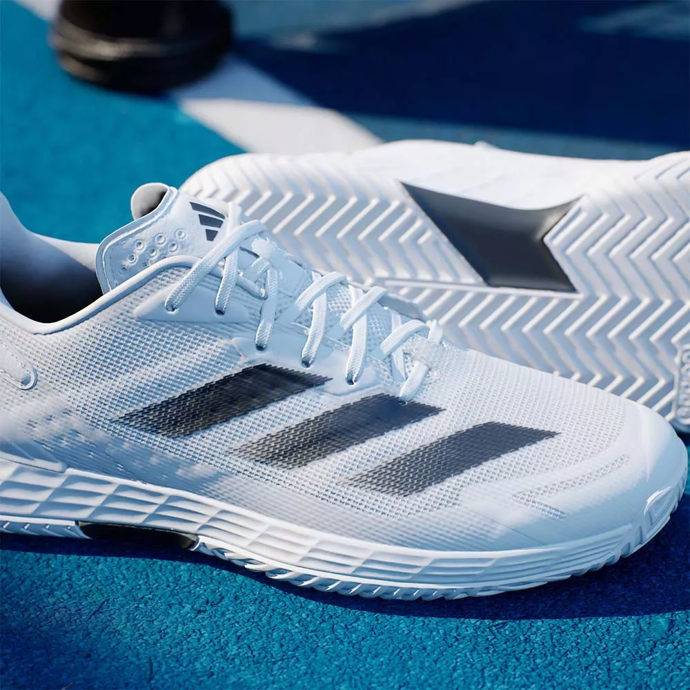 Scarpe Adidas Defiant Speed 2 Terra Battuta Bianco / Giallo