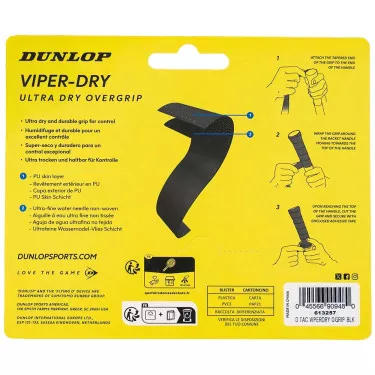 Overgrips Dunlop Viper-Dry Nero x 3