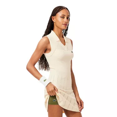 Robe Lacoste Tennis Stretch Donna Nero