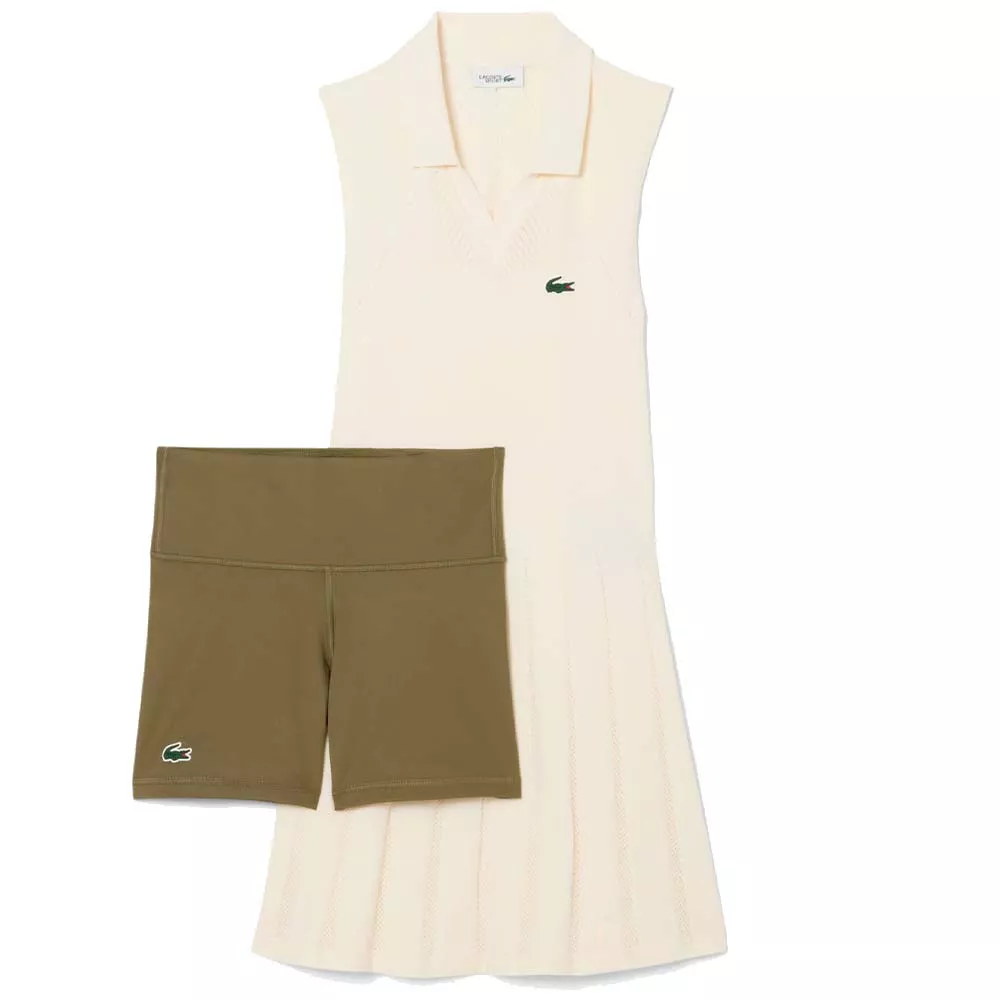 Robe Lacoste Tennis Stretch Donna Nero
