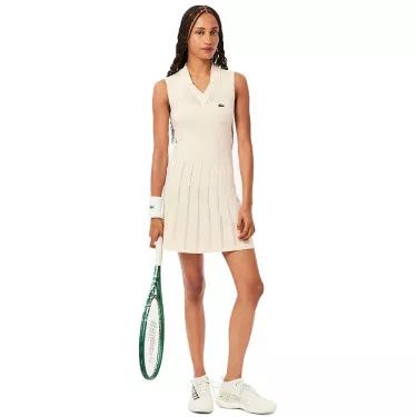 Robe Lacoste Tennis Stretch Donna Nero