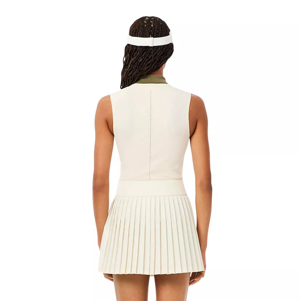 Polo Lacoste Donna Senza Maniche Nera