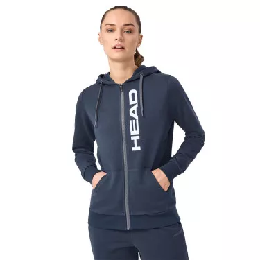 Felpa con cappuccio Head Club Original Donna Blu marino