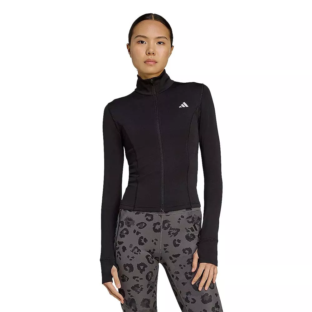 Giacca con zip Adidas Z.N.E. nera