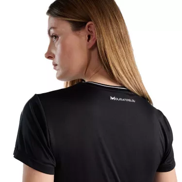 T-shirt Mouratoglou Match Melbourne da donna Rosa