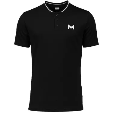 Polo Mouratoglou Mandarin Collar Nero