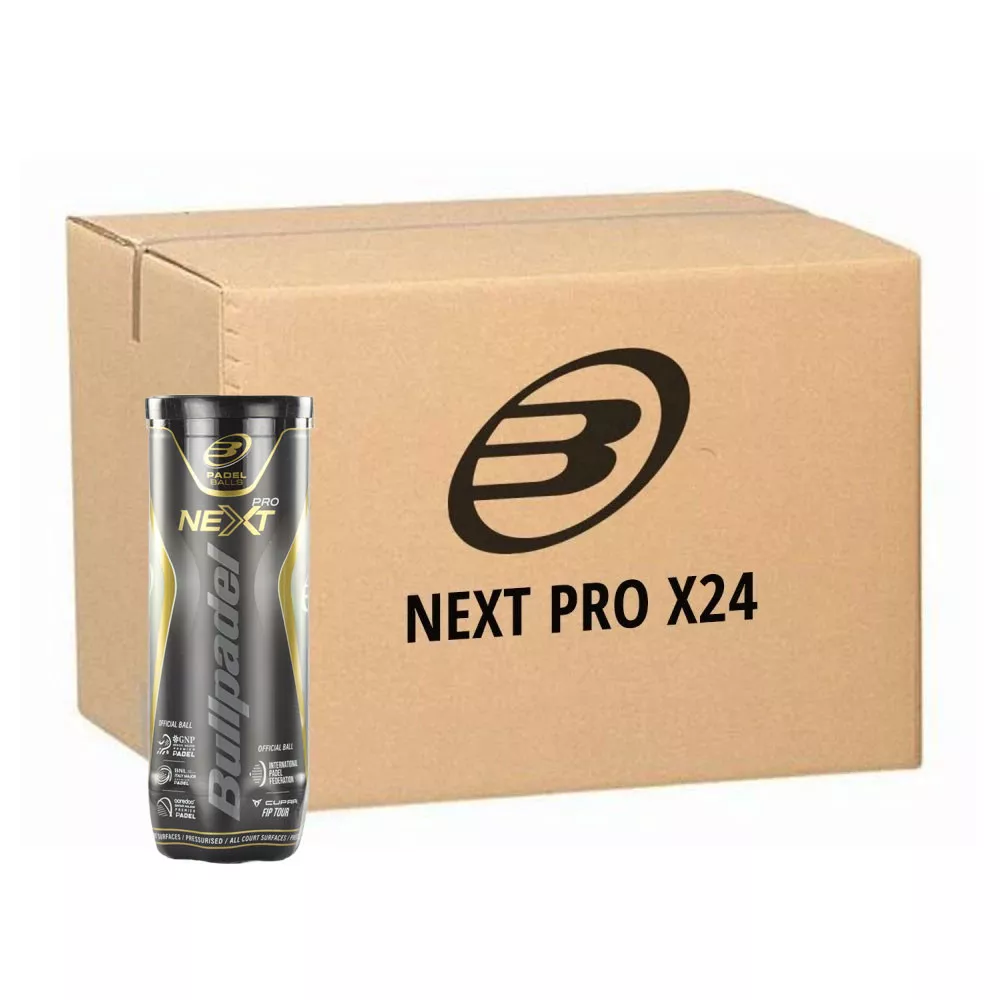 Cartone 24 tubi da 3 palline Bullpadel Next Pro