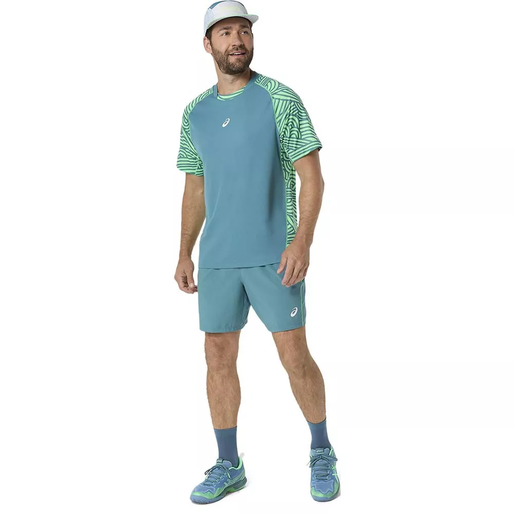 Pantaloncini Asics Padel Court Crema / Verde
