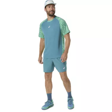 Pantaloncini Asics Padel Court Crema / Verde