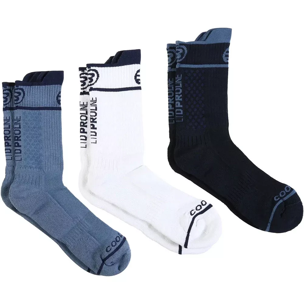Calzini Bullpadel BP26PR U1 blu navy/bianco/blu (3 paia)