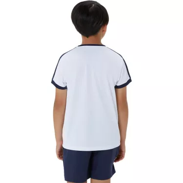 T-Shirt Asics Ragazzo Crema / Blu