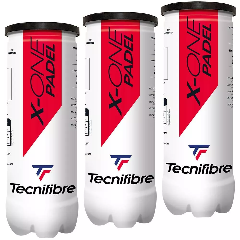 Tripack Tecnifibre X-One Padel (3 tubi da 3 palline)