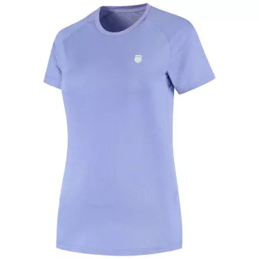 T-shirt K-Swiss Hypercourt Crew Tee Jacquard Donna Viola