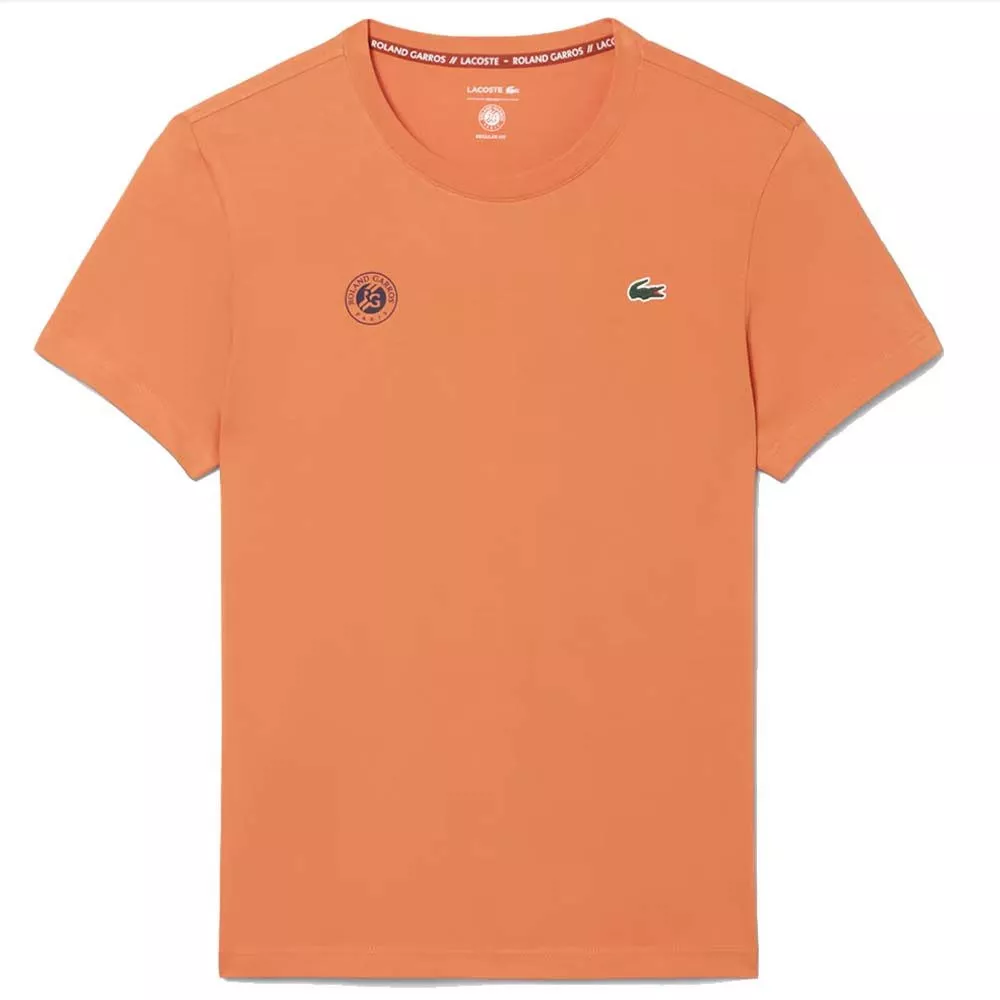 T-Shirt Lacoste Tennis Roland Garros Arancione