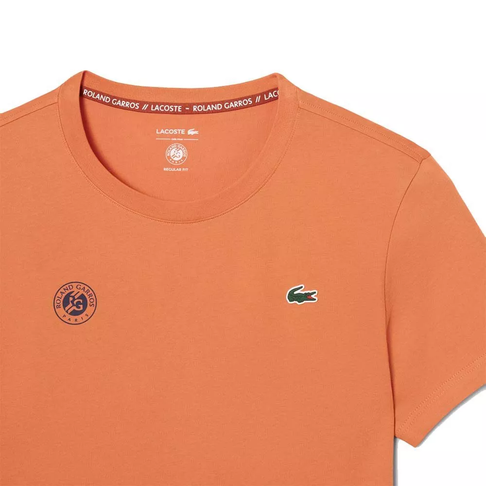 T-Shirt Lacoste Tennis Roland Garros Arancione