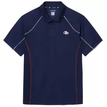 Polo Lacoste Squadra di Francia Tennis Blu Navy