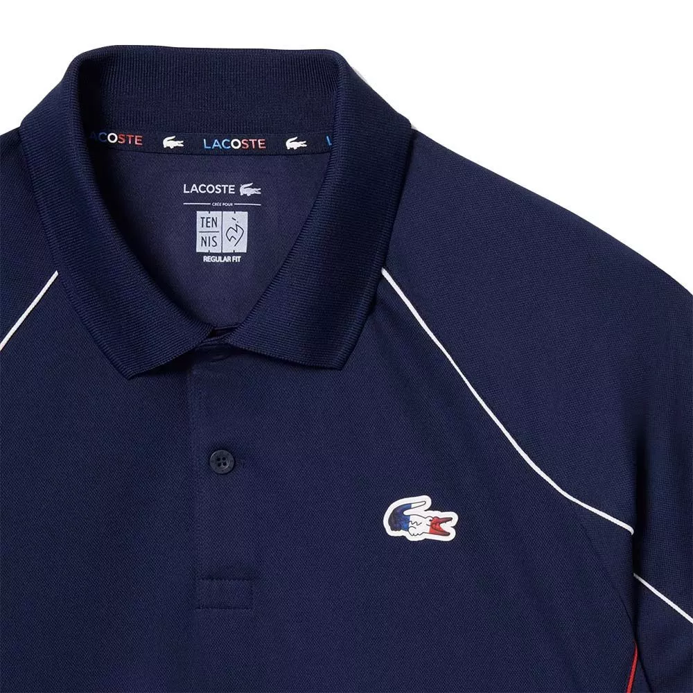 Polo Lacoste Squadra di Francia Tennis Blu Navy