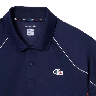 Polo Lacoste Squadra di Francia Tennis Blu Navy
