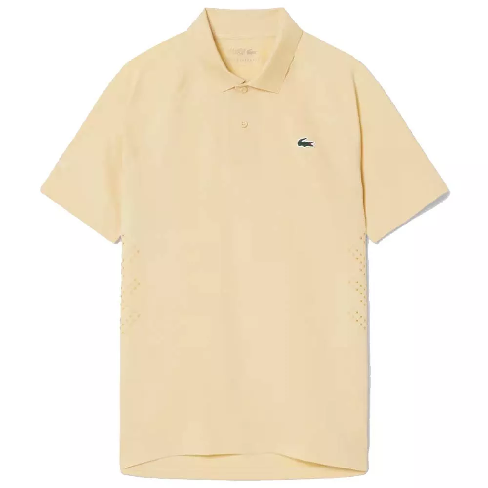 Polo Lacoste Tennis Novak Djokovic On Court Giallo