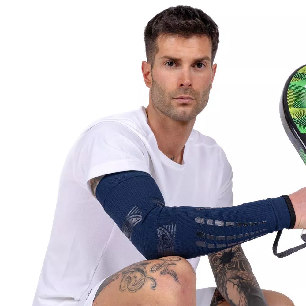 Manicotto a compressione Floky NO-STRAIN Evolution Blu navy