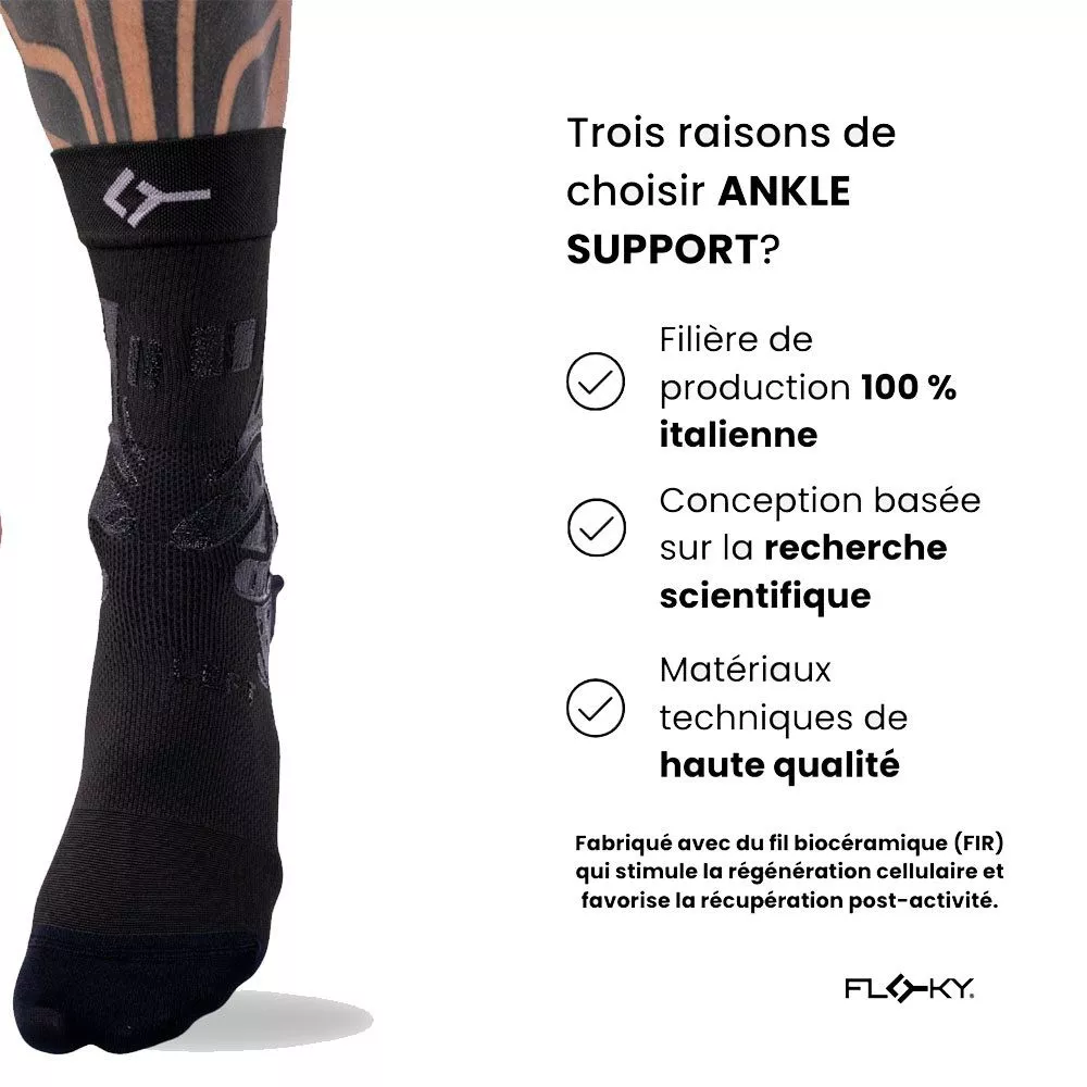 Cavigliera Floky Ankle Support Sinistra Nera