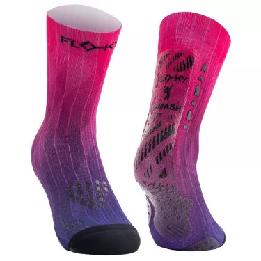 Calze a Compressione Floky S-MASH 3D FANTASY Nebulosa Rosa