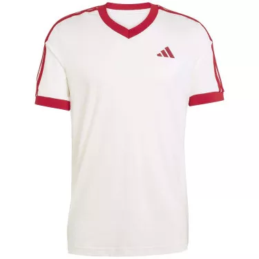 T-Shirt Adidas Tennis Classics Bianco / Rosso