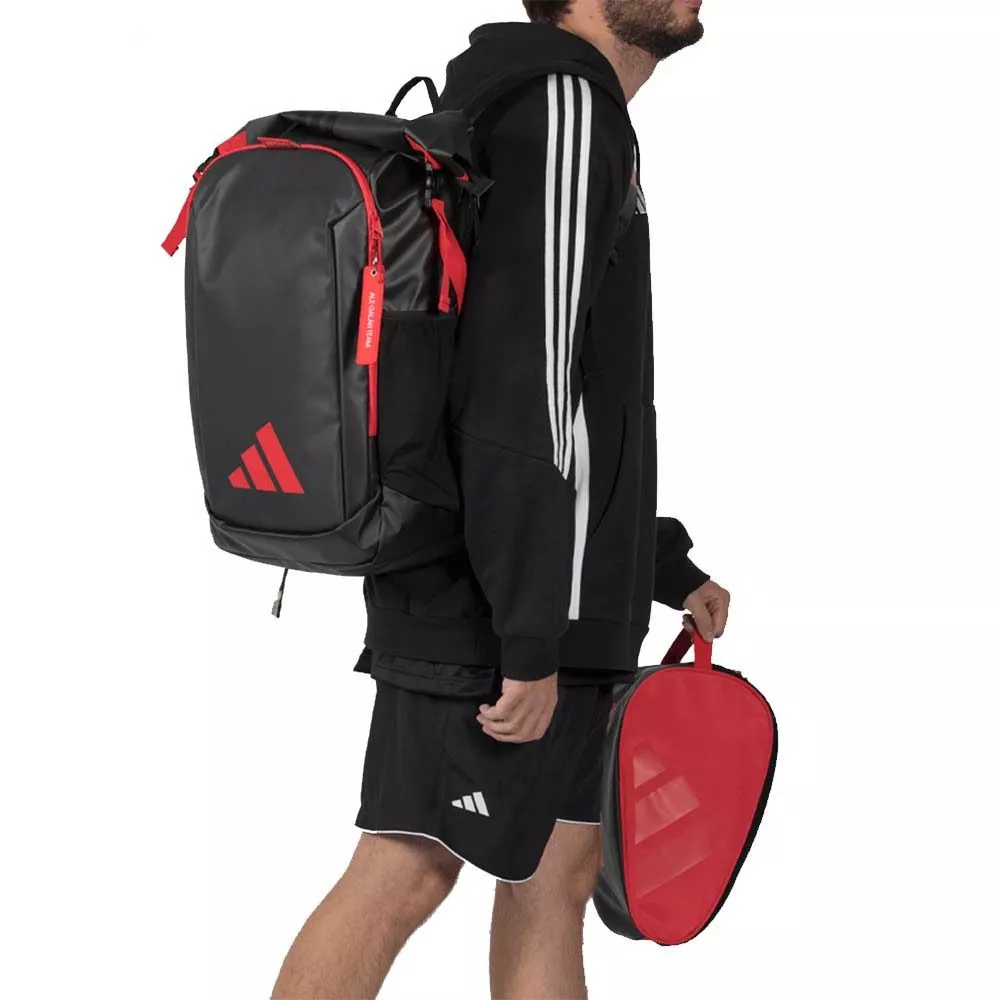 Zaino Adidas Multigame 2026 Nero / Rosso Ale Gal&aacute;n