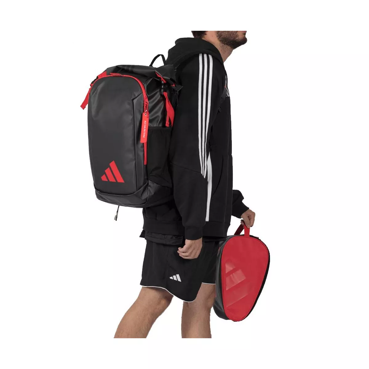 Zaino Adidas Multigame 2026 Nero / Rosso Ale Gal&aacute;n
