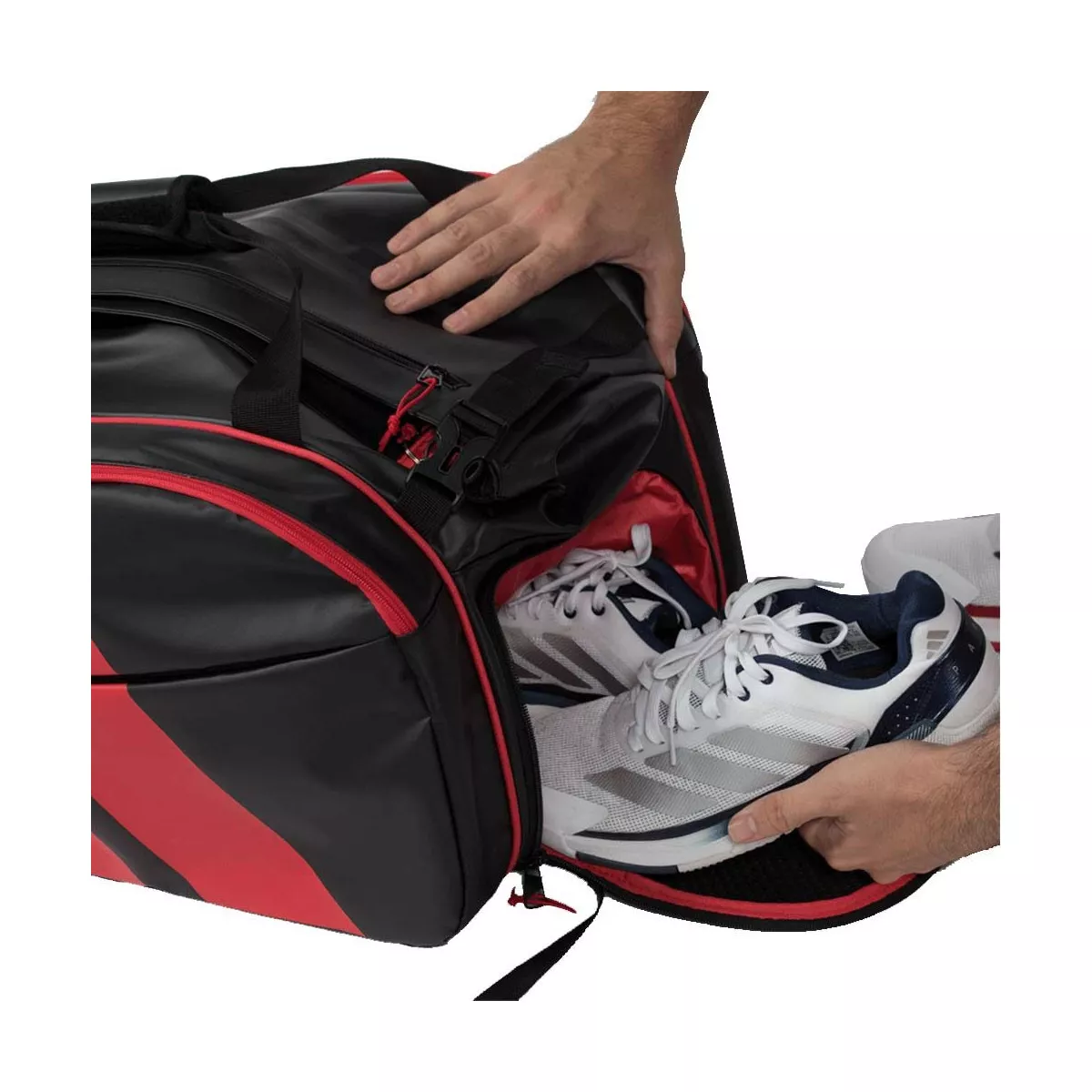 Borsa da Padel Adidas Multigame 2026 Nero / Rosso Ale Gal&aacute;n