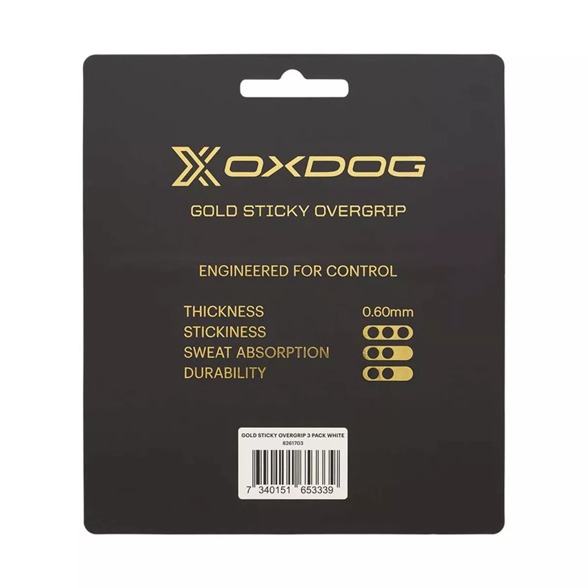 Overgrip Oxdog Gold Sticky Bianco x 3