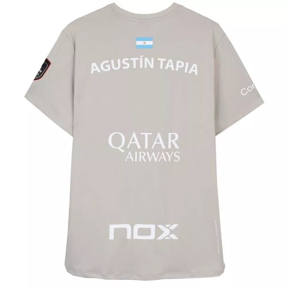 T-shirt Nox AT10 Agust&iacute;n Tapia 2026 Grigia Ufficiale