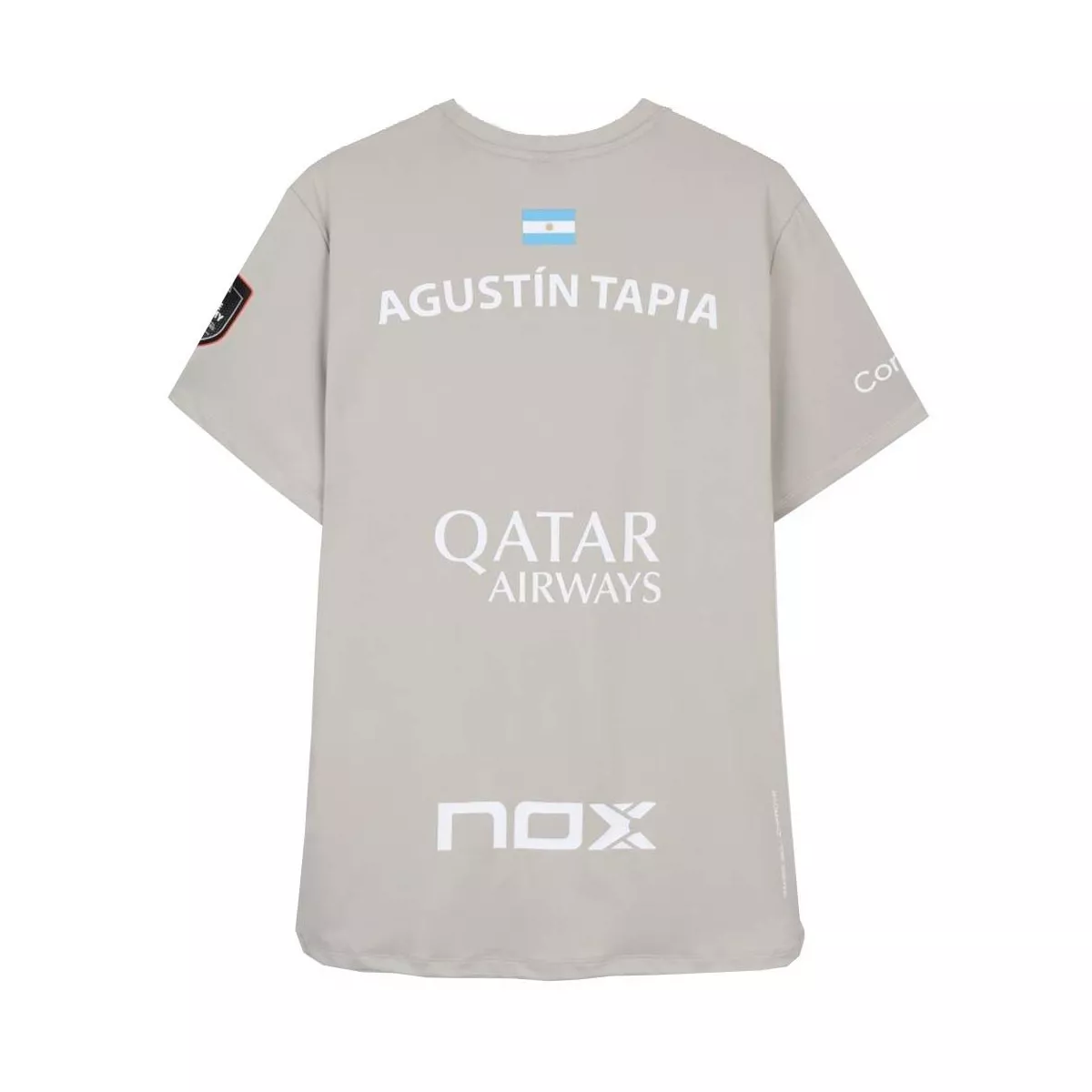 T-shirt Nox AT10 Agust&iacute;n Tapia 2026 Grigia Ufficiale