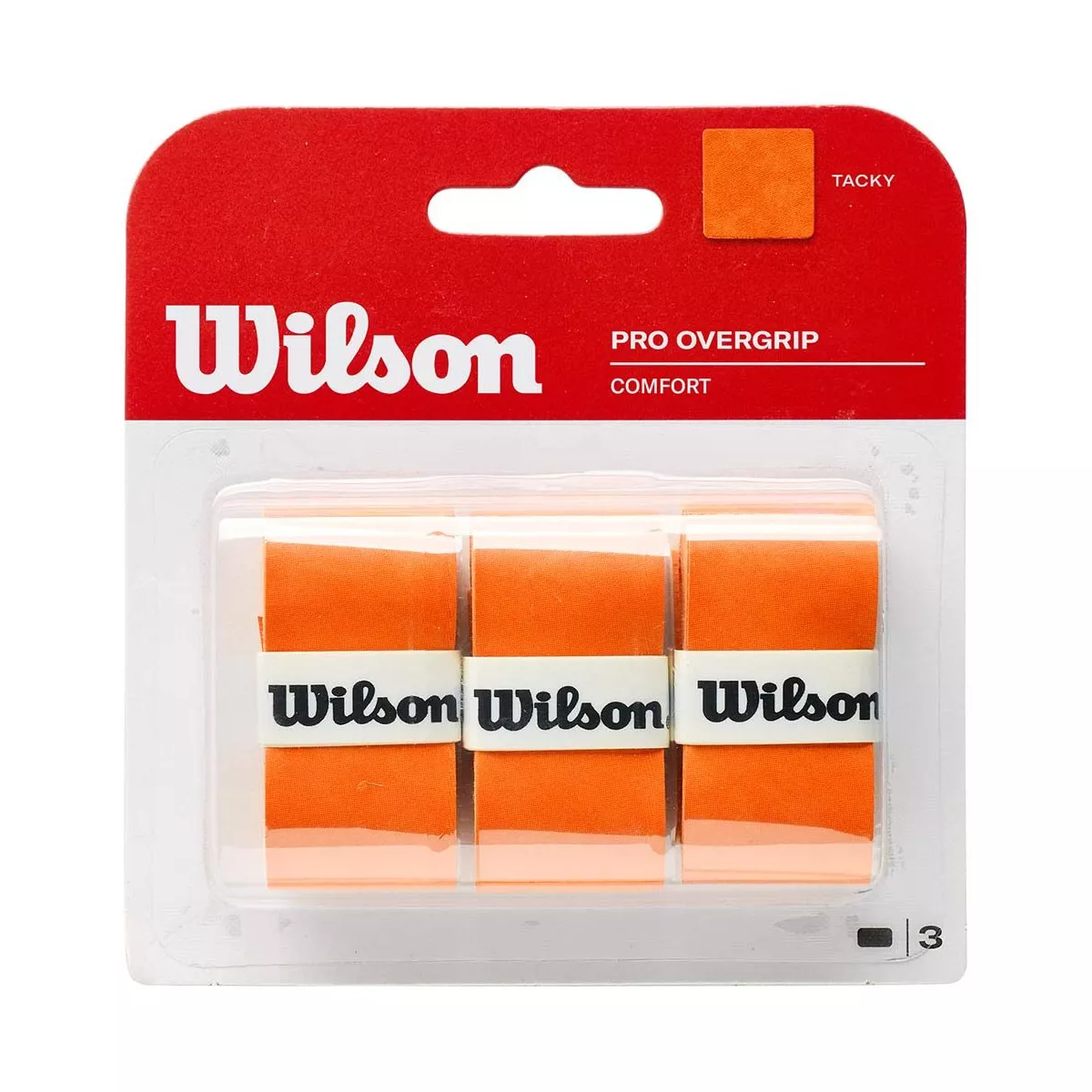 Overgrips Wilson Pro Overgrip Arancione Burn x 3
