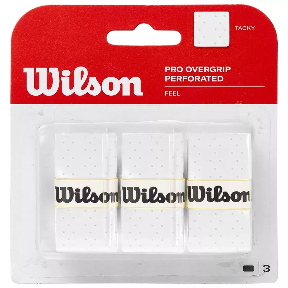 Overgrips Wilson Pro Perforated Overgrip Bianco x 3