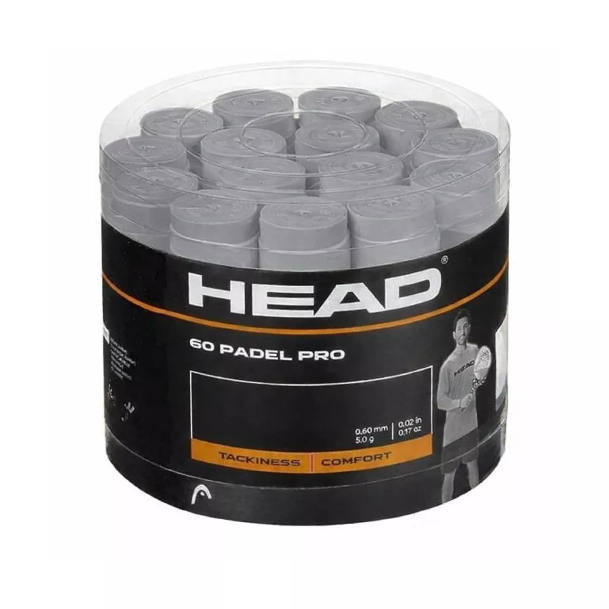 Confezione Overgrip Head Padel Pro Grigi x 60